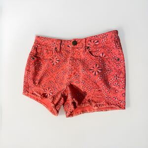 Tokyo Darling Short Shorts Pink‎ Raw Hem Womens 4 Distressed
